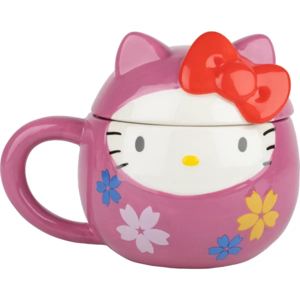 HELLO KITTY - Daruma - Mug 3D + Couvercle 320ml