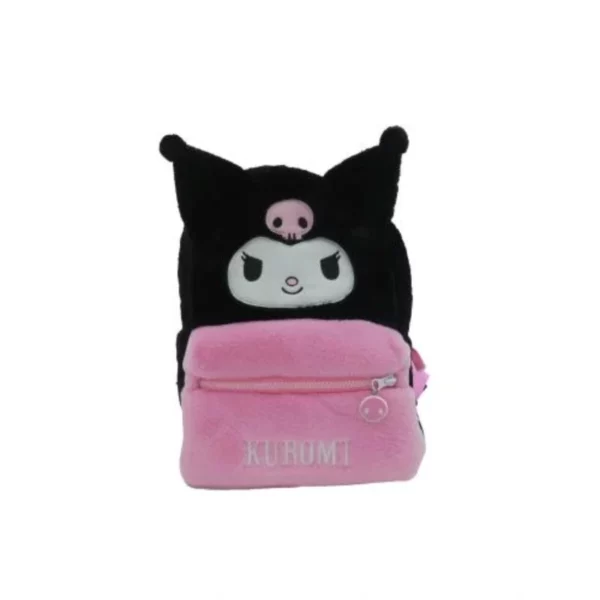 HELLO KITTY - Kuromi - Sac à Dos Fourrure - 30x14x22cm