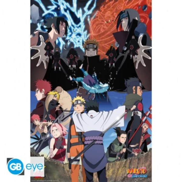 NARUTO SHIPPUDEN - Poster Maxi 91,5x61 - Rivaux