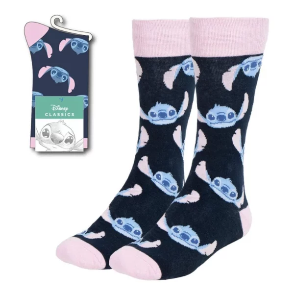 STITCH - Paires de Chaussettes Noire