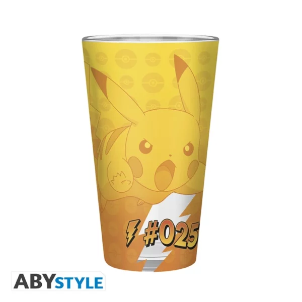 POKEMON - Verre XXL Premium - 400 ml - Pikachu effet métal – Image 2