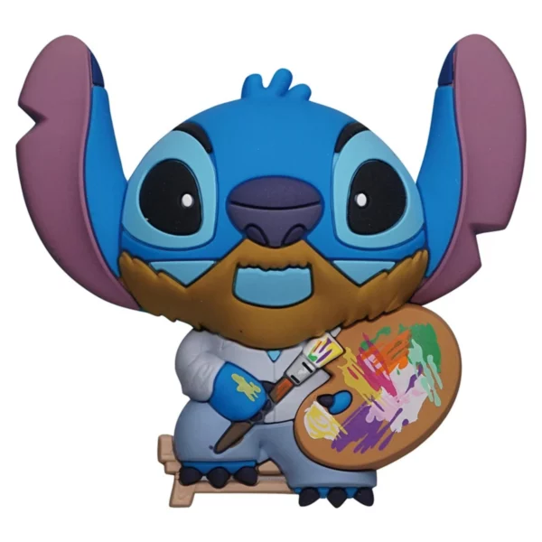 LILO & STITCH - Stitch artiste - Aimant à collectionner en mousse 3D