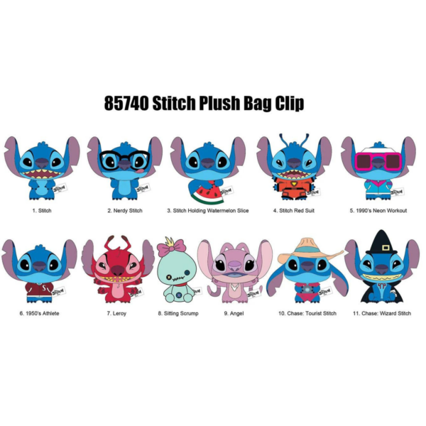 DISNEY - Stitch - Plush Collectible Bag Clip