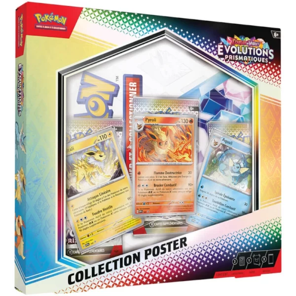 Pokemon - Coffret avec poster - ÉVOLUTION PRISMATIQUE