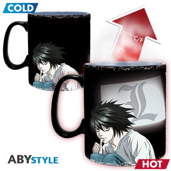 DEATH NOTE - Mug Heat Change - 460 ml - Kira & L – Image 2