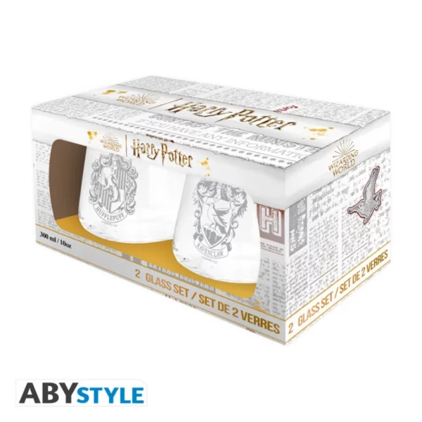 HARRY POTTER - Set de 2 verres Serdaigle & Poufsouffle