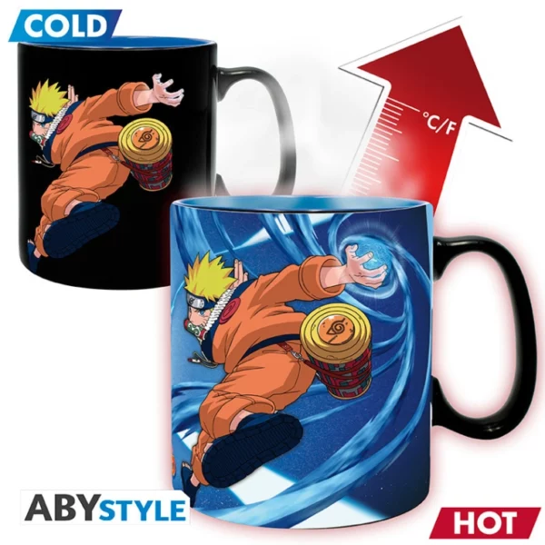 NARUTO - Mug Heat Change - 460 ml - Naruto & Sasuke