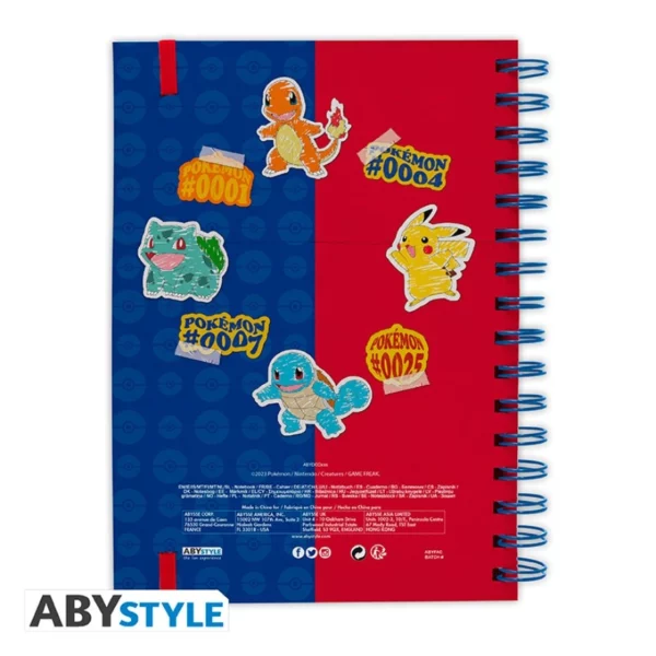 POKEMON - Cahier A5 Spiral "Red et Blue Partenaires" – Image 3