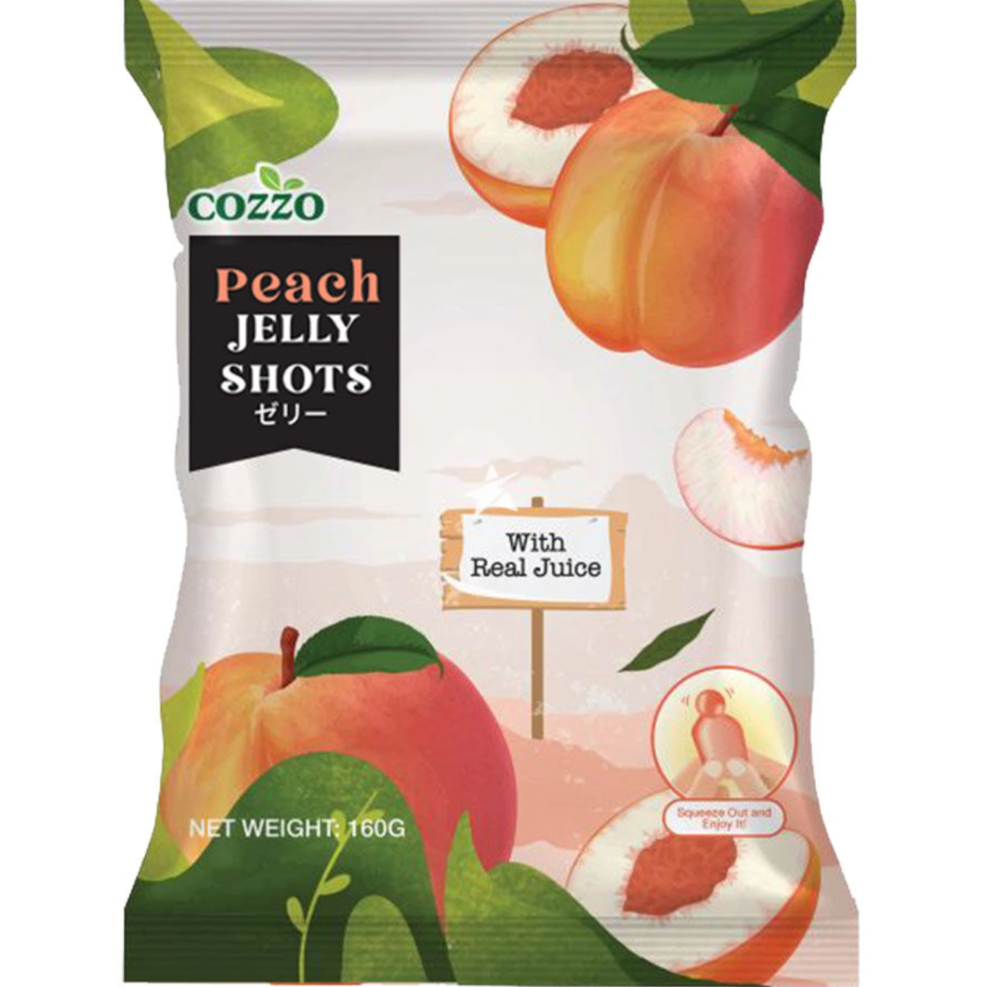 Cozzo Jelly Shots Peach Flavour