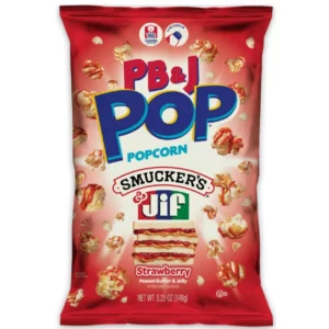 Candy Pop Popcorn Peanut Butter & Jelly Strawberry 12 x 149g