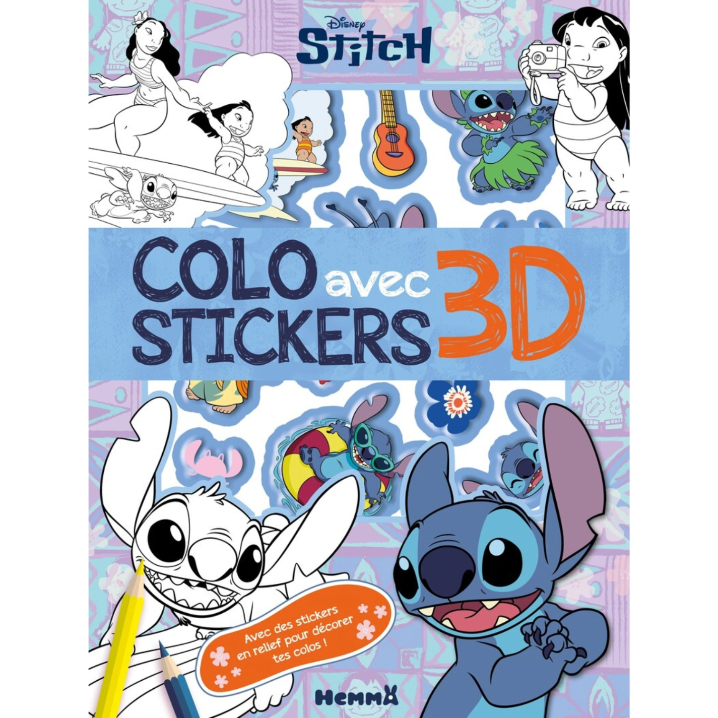 Lilo et Stitch - Colo avec stickers 3D