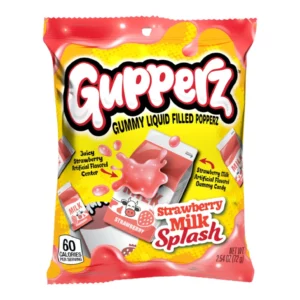 Gupperz - Gummy Liquid Filled Popperz - Strawberry Milk Splash