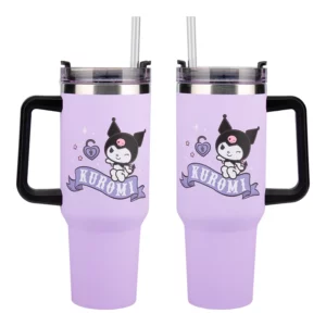 KUROMI - Mug de Voyage XL 1200ml avec paille