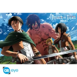 ATTACK ON TITAN - Poster Maxi 91,5x61 - Prêts à se battre !