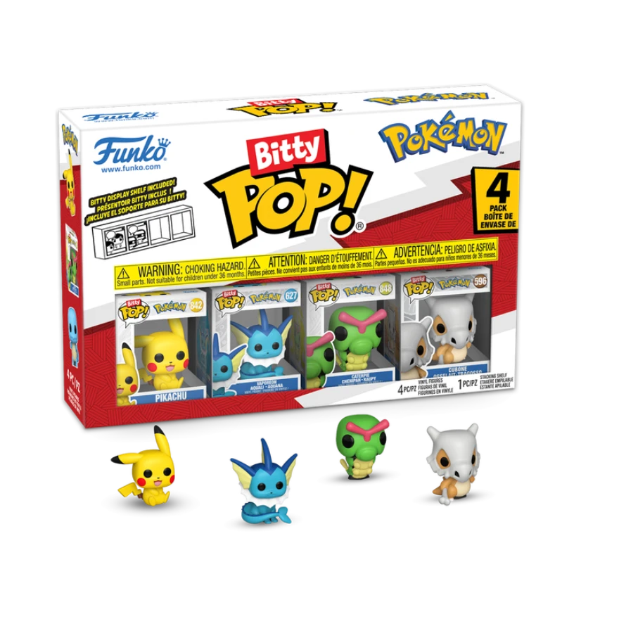 POKEMON - Bitty Pop 4 Pack 2.5cm - Pikachu