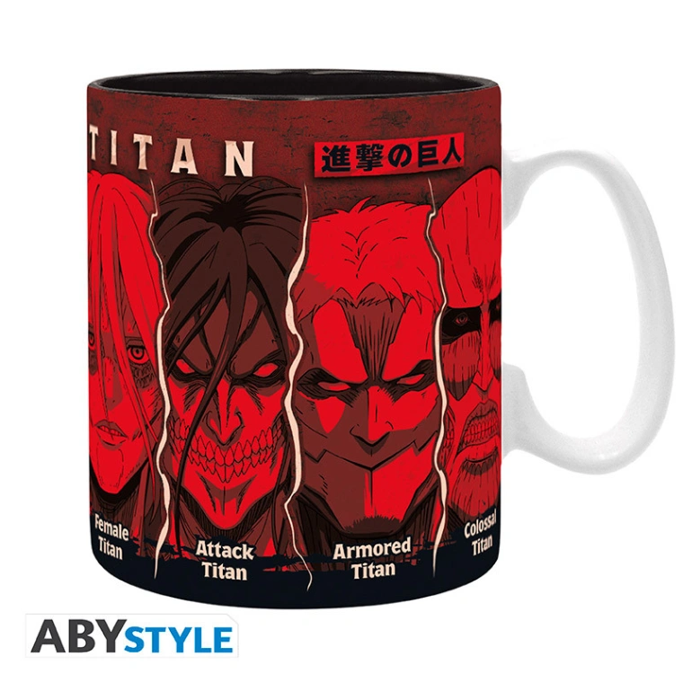 ATTACK ON TITAN - Mug - 460 ml - Les Titans