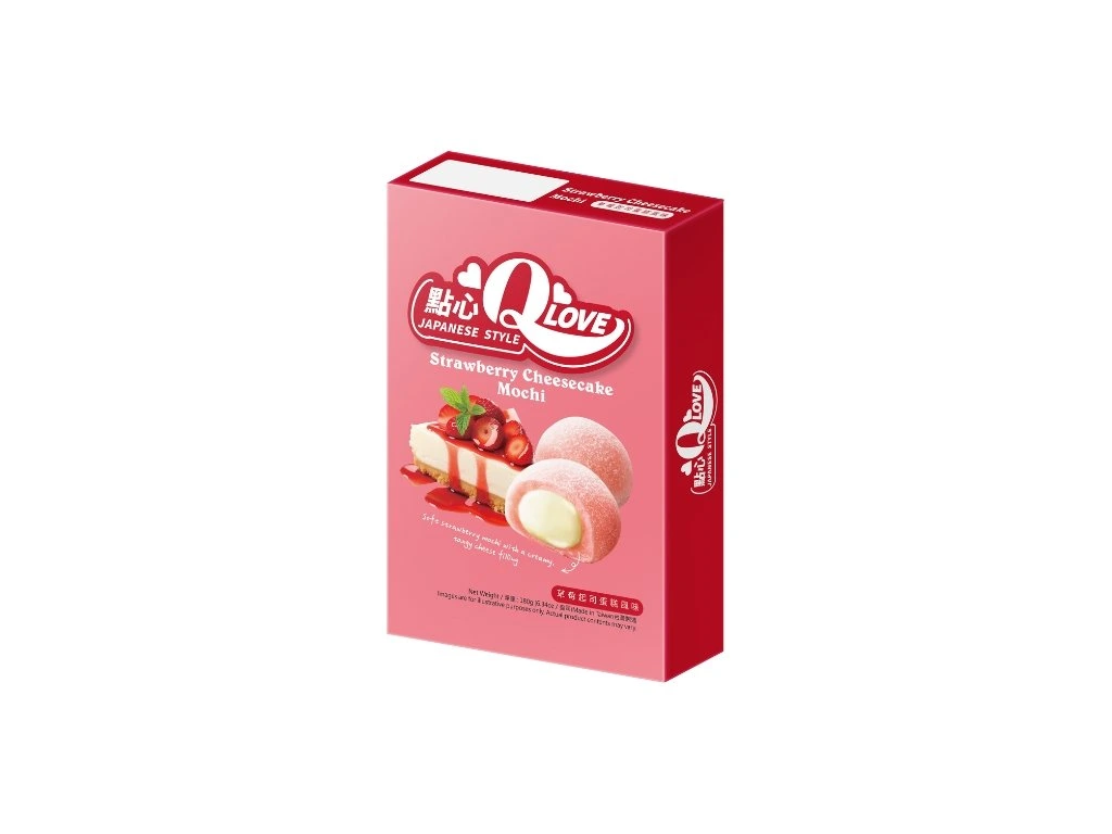 QLove Cheesecake aux Fraises Deluxe Mochi 180g