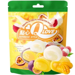 QLove Assortiment de mochis aux fruits tropicaux, 120 g