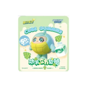 Bonbons gélifiés Haoliyuan Egg Party fourrés au raisin vert 65 g
