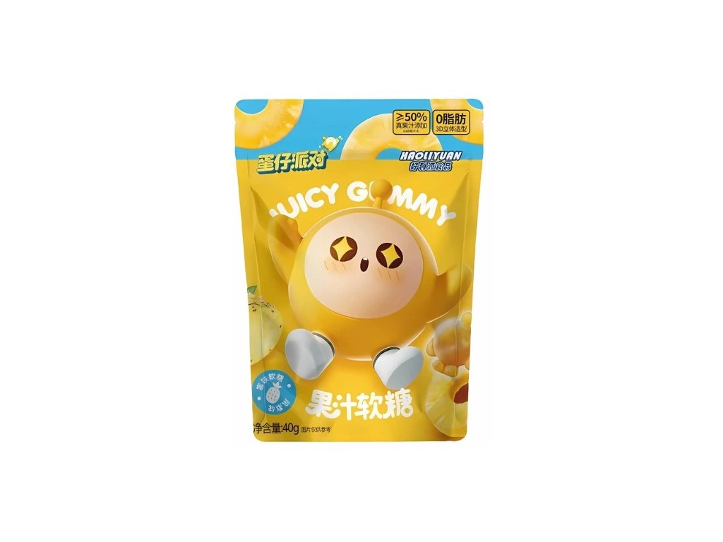 Gummies au jus d'ananas Haoliyuan Egg Party 40 g