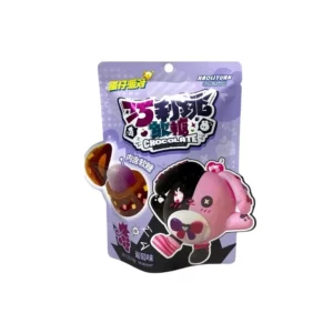 Haoliyuan Egg Party Bonbons gélifiés pétillants au chocolat noir et raisin 60 g