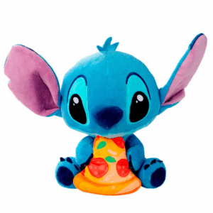 STITCH AVEC PIZZA - Peluche 25cm