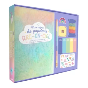 Coffret Papeterie Arc-en-ciel