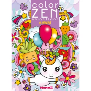 Color Zen - Mon coloriage scintillant - Kawaii