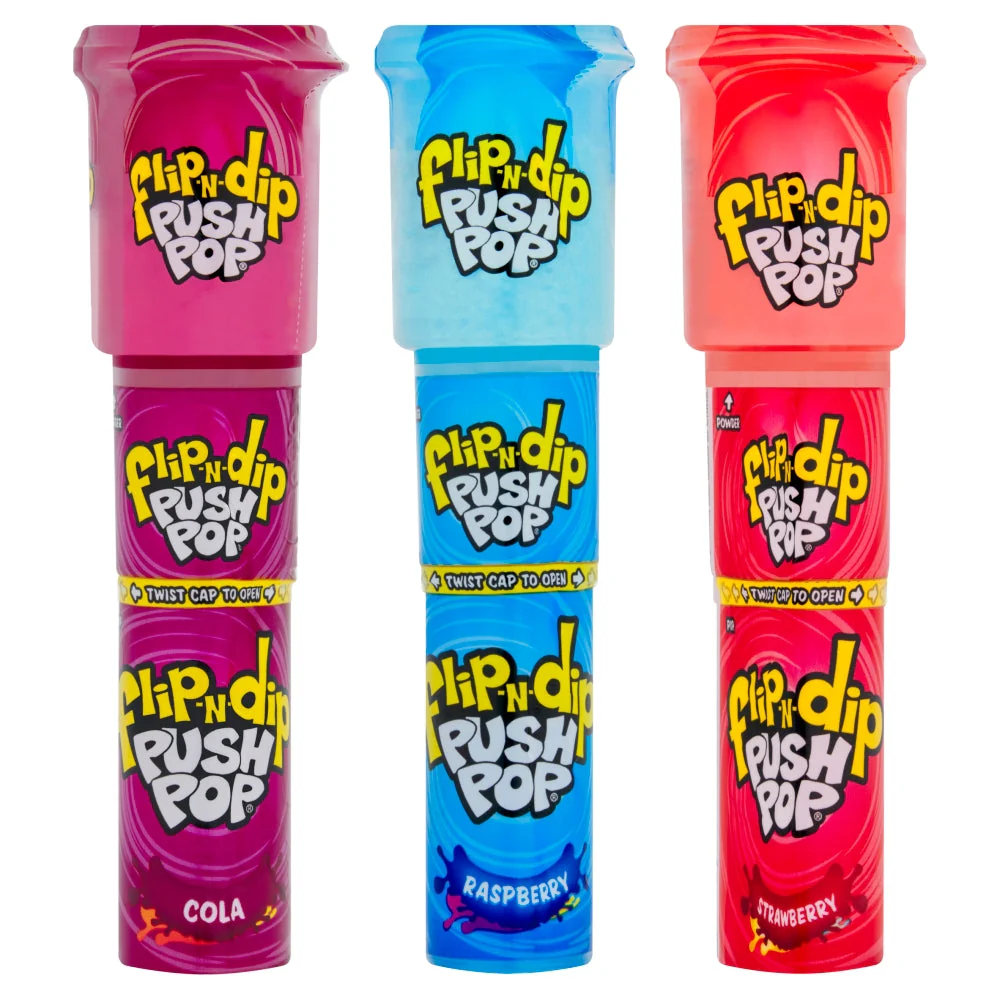 Bazooka - Push Pop - Flip-N-Dip