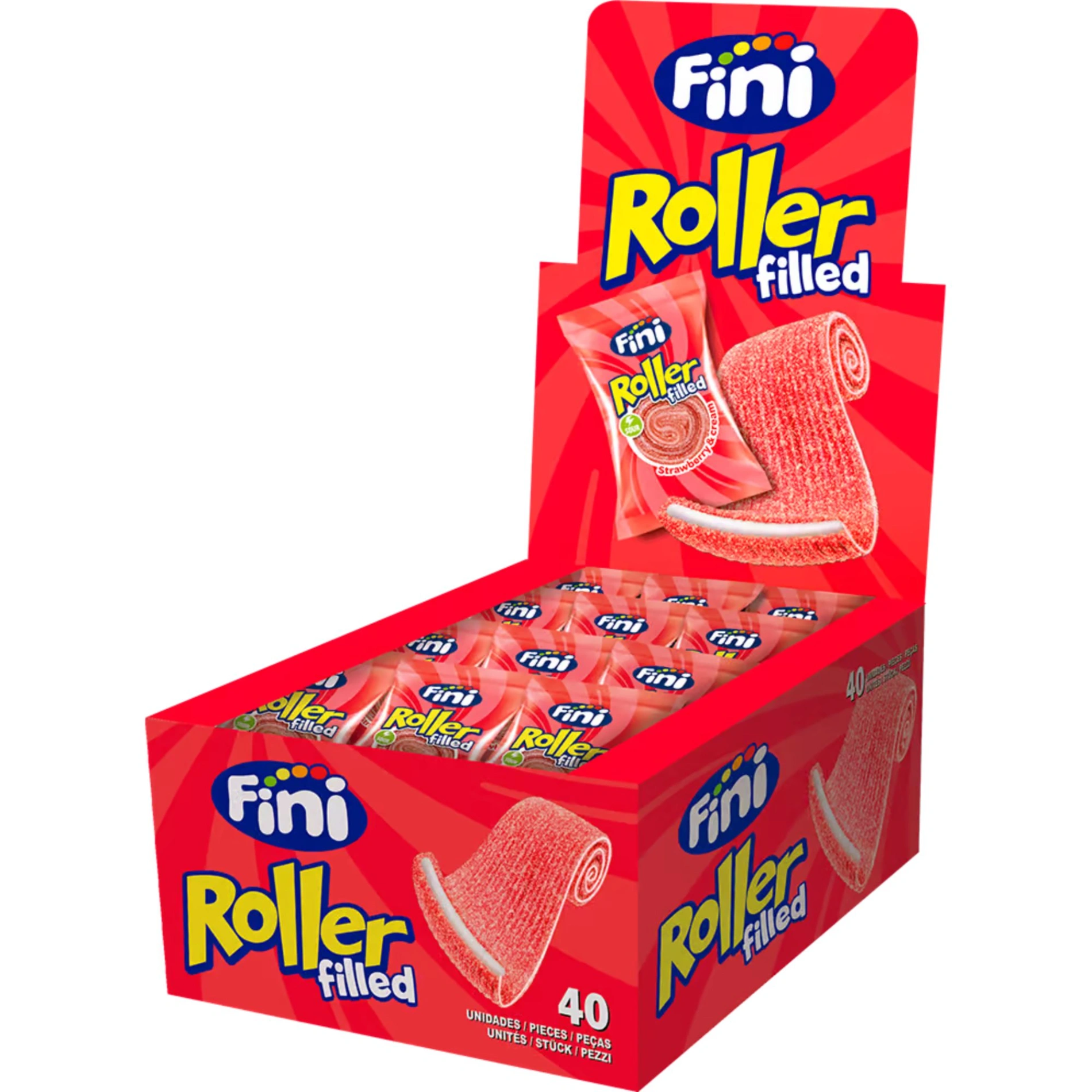 FINI - Roller - Filled - Fraise