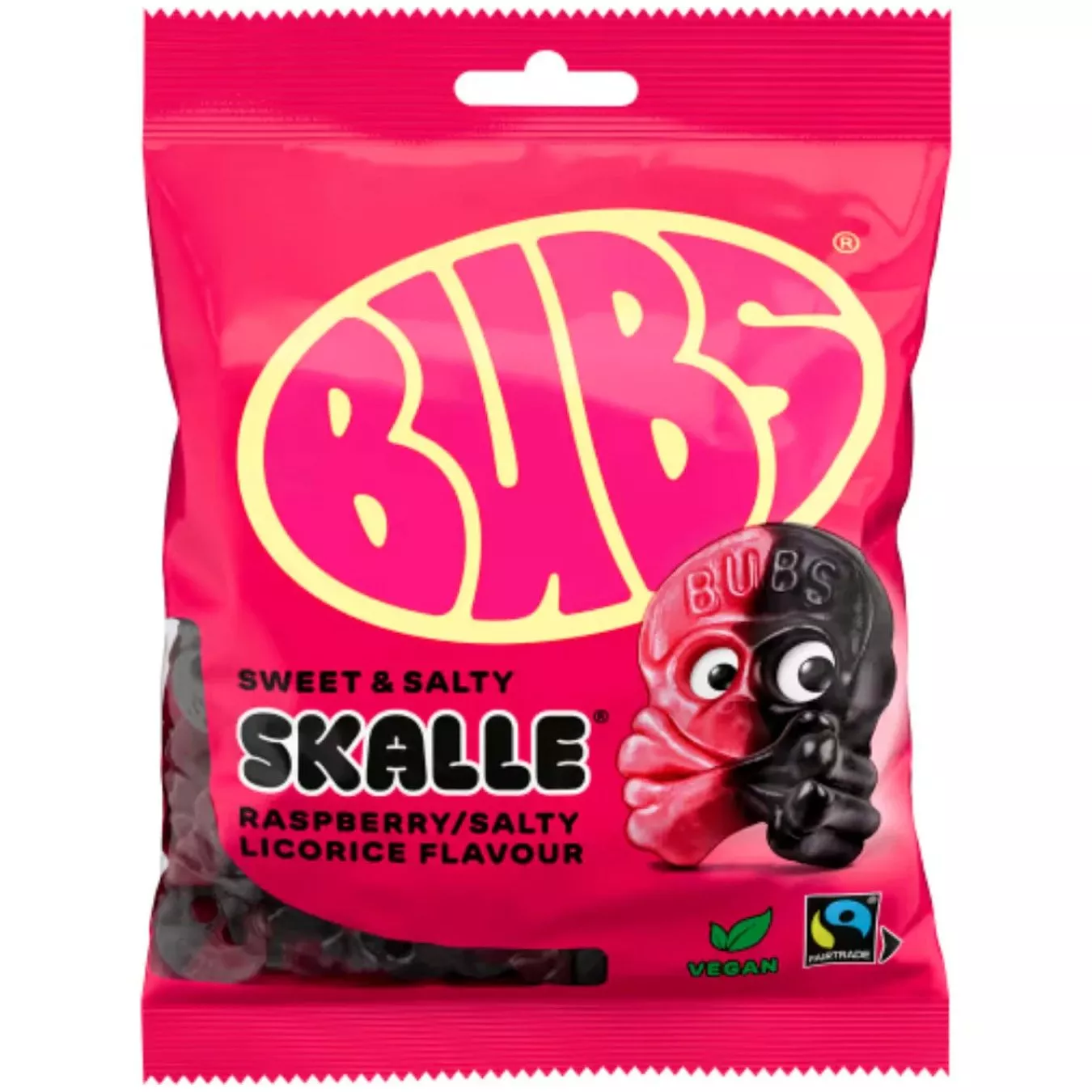 Bubs Godis Skulls Raspberry & Liquorice