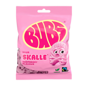 Bubs Godis Cool Foam Skulls Raspberry