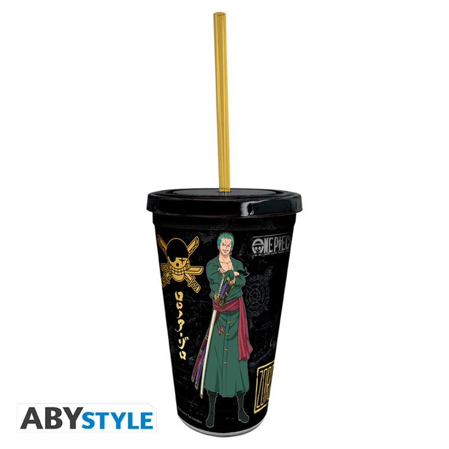 ONE PIECE - Gobelet avec paille - 470 ml - Luffy & Zoro – Image 2
