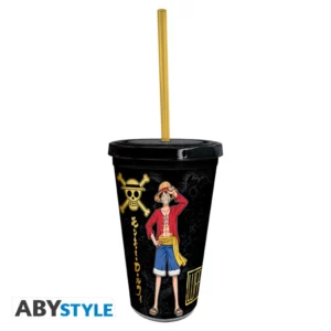 ONE PIECE - Gobelet avec paille - 470 ml - Luffy & Zoro