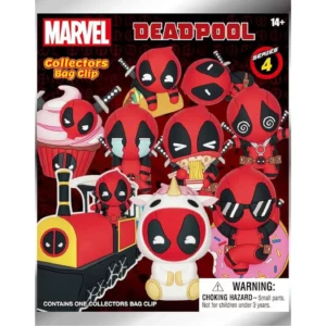 Deadpool Series 4-3D Foam Bag Clips in Blind Bags