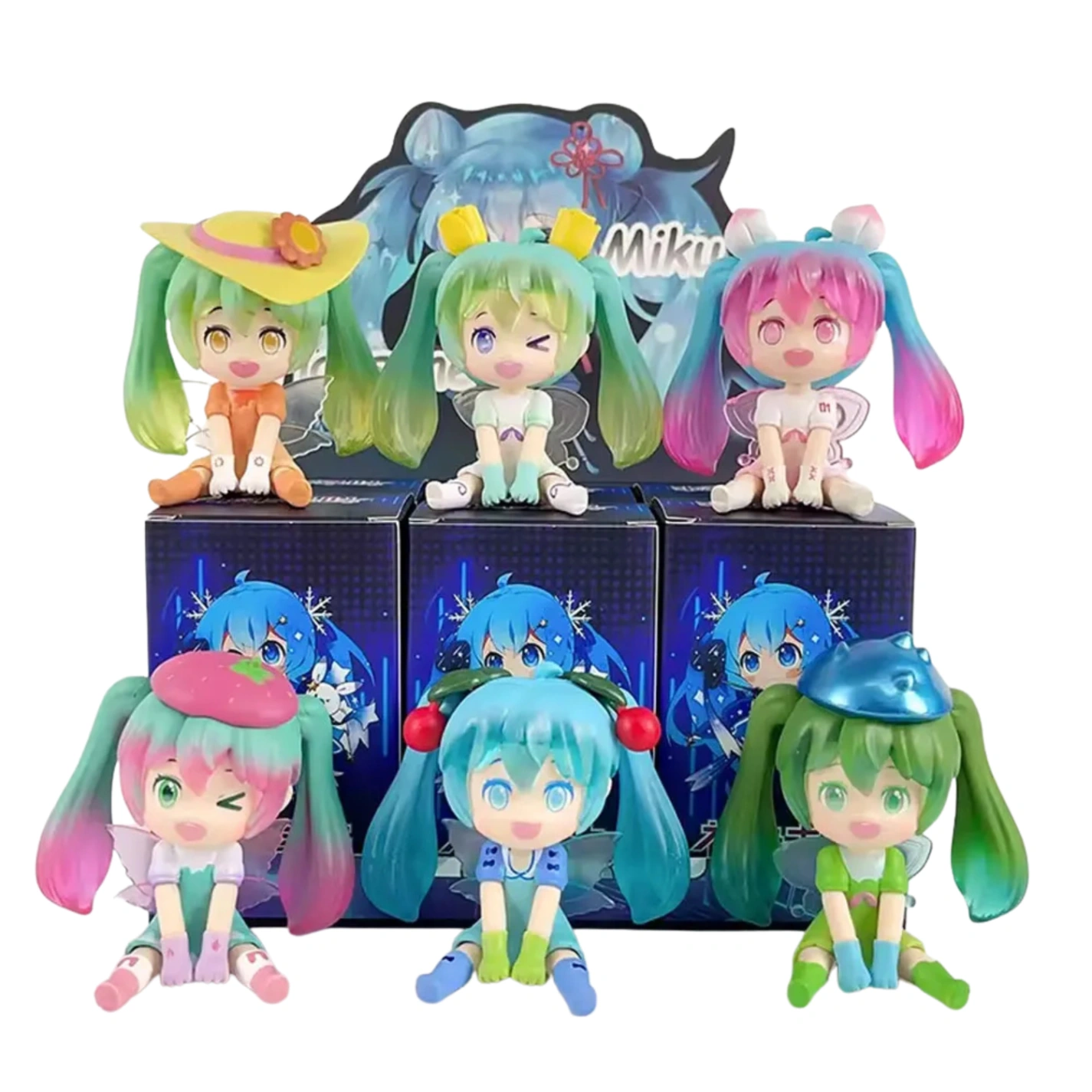 HATSUNE MIKU - Figurine Mystere - Collection Assis