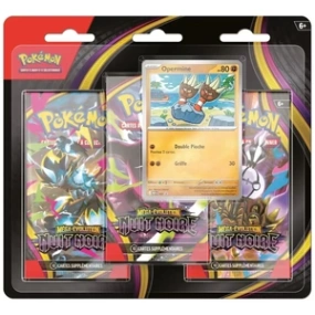 Pokémon - Tripack 3 Boosters Méga-Évolution - Nuit Noire (ME05)