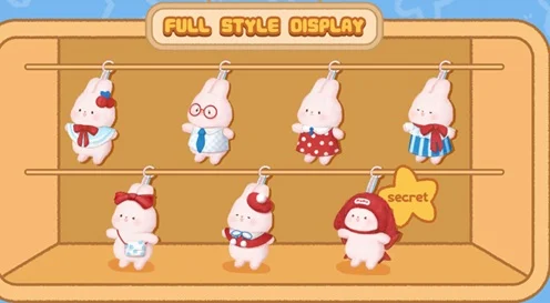 MOMO BUNNY - Vibrant Series - Blind Box Set 6 Peluche