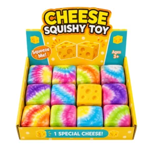 SQUISHY CHEESE TOY COLOURFULL