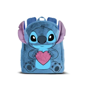 STITCH - Love - Mini Sac à Dos Fourrure '25x21x12cm'