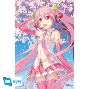 HATSUNE MIKU - Poster Maxi 91,5x61 FSC MIX - Fleurs de cerisier