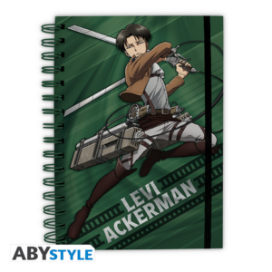 ATTACK ON TITAN - Cahier A5 Spirale "Levi"
